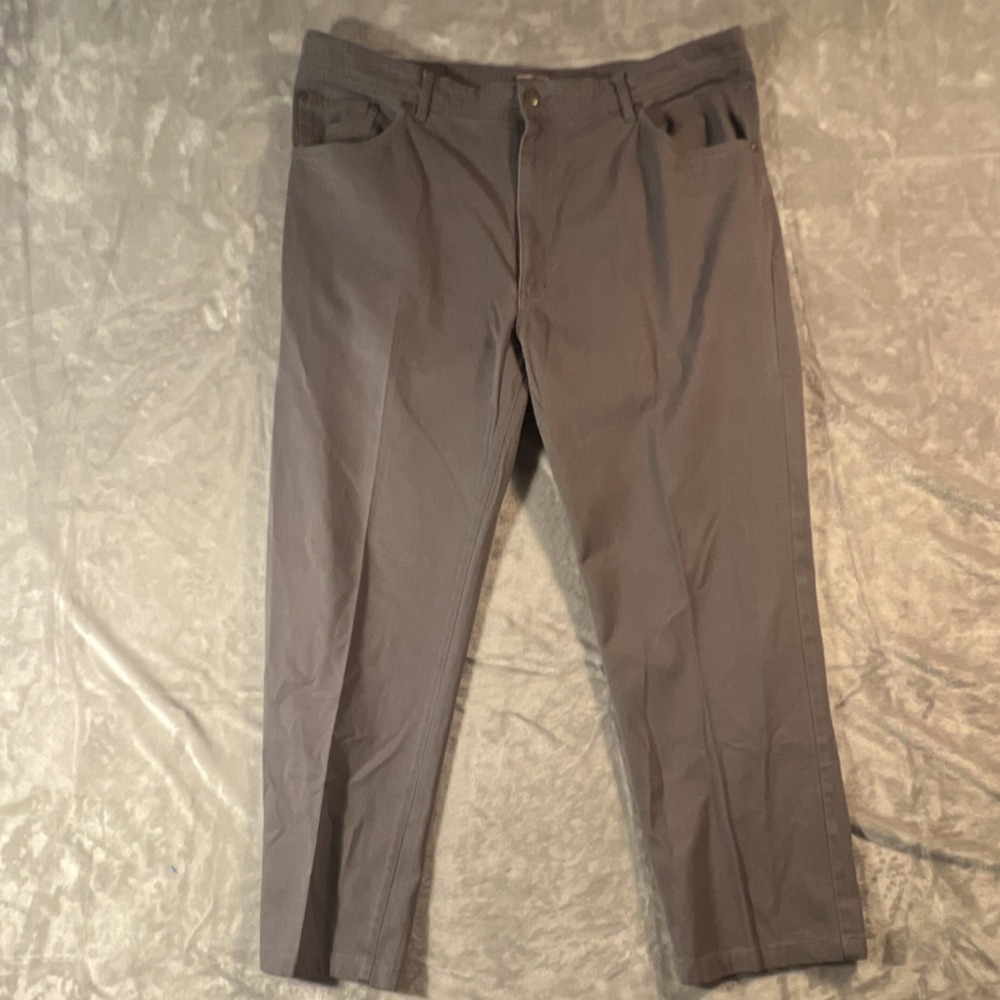 Southern Marsh Mens Pants 38x30 Gray Casual Stretch Flat Front Pants